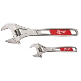 Wrench - Milwaukee 2 Piece Adjustable Wrench Set 6" & 10", 48-22-7400