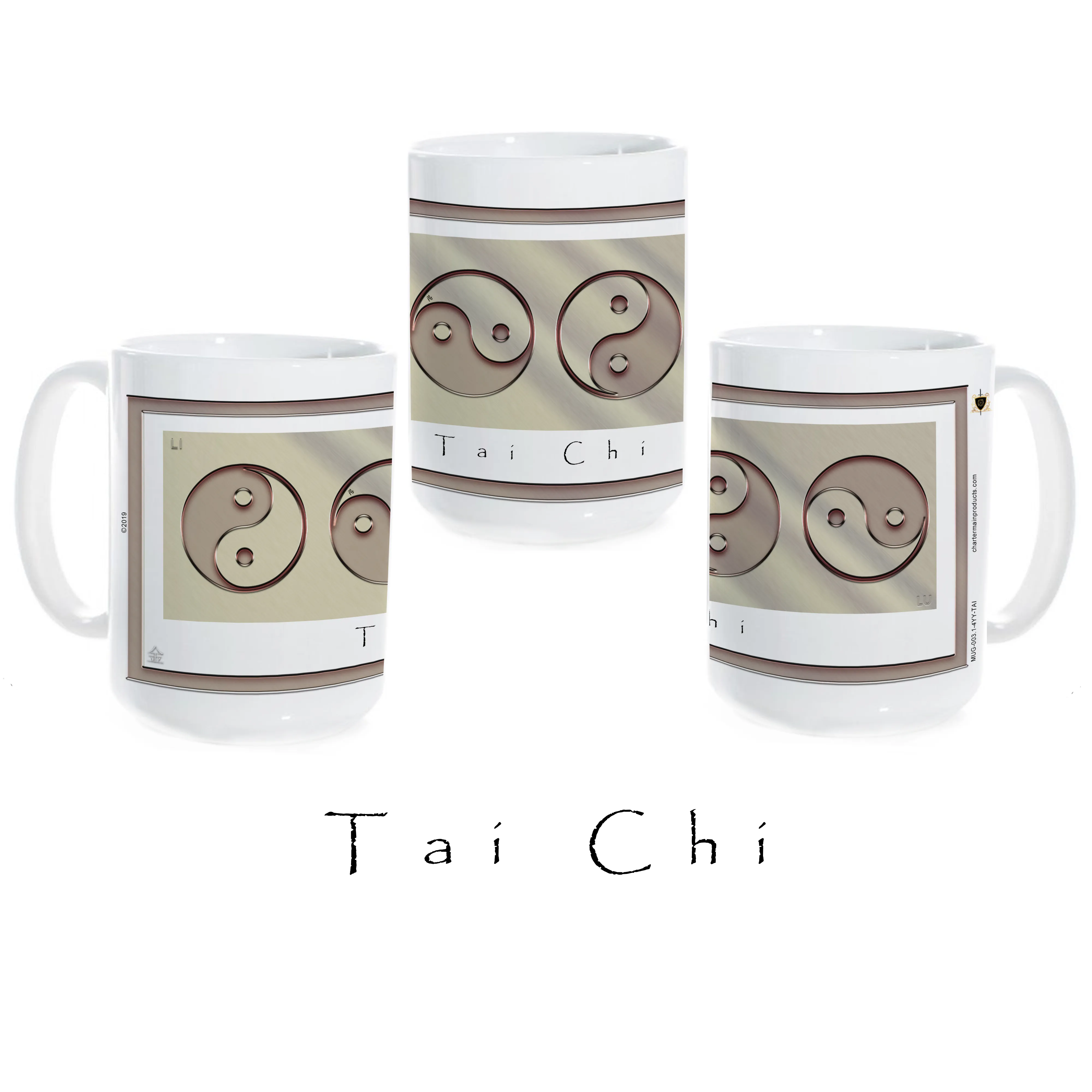 Yin Yang Coffee Mug "Metal" (Tai Chi)