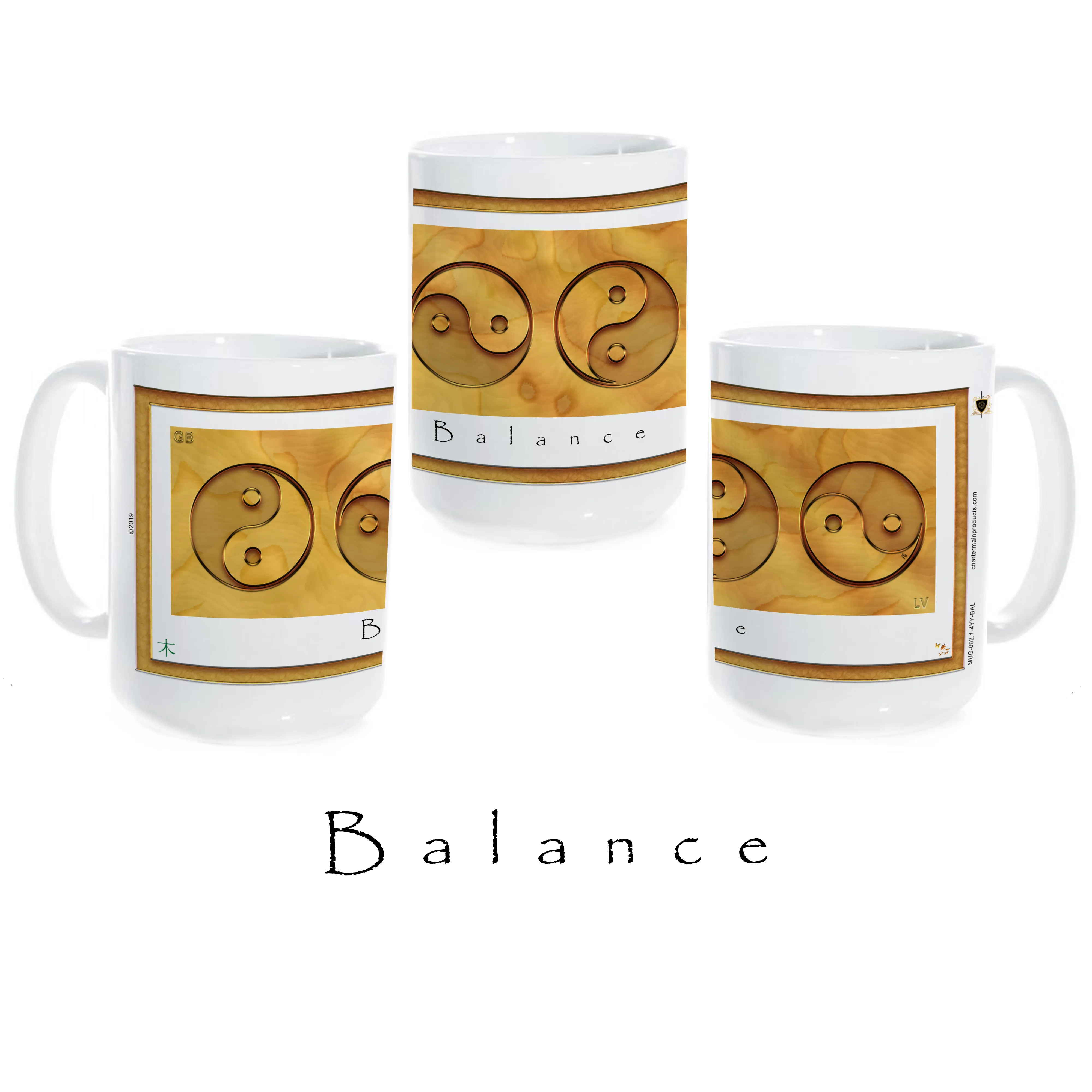 Yin Yang Coffee Mug "Wood" (Balance)